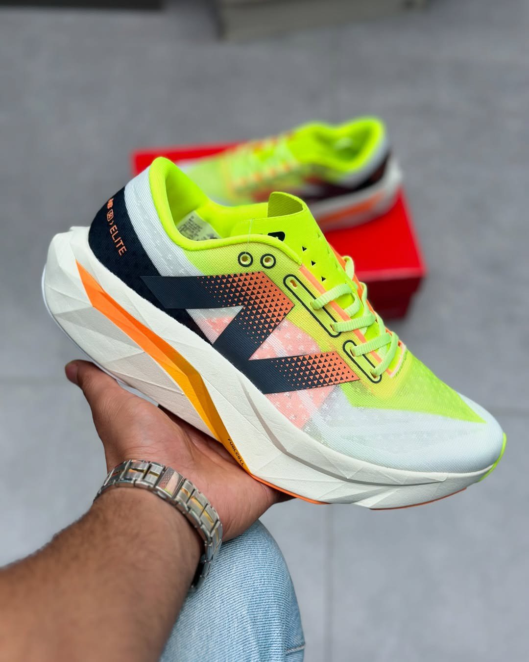 shoes  New Balance FuelCell SuperComp Elite Men's Racing Shoes - Triple orange