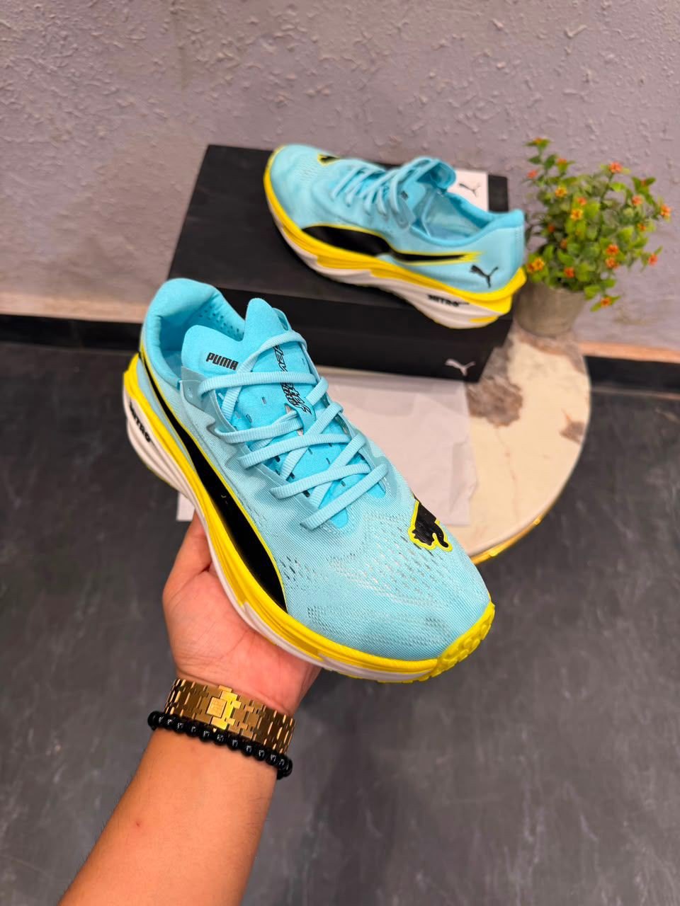 Puma Nitro Running shoes - Blue & yellow